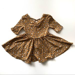 NWT Dot Dot Smile Leopard Heart Ballerina Dress 6m